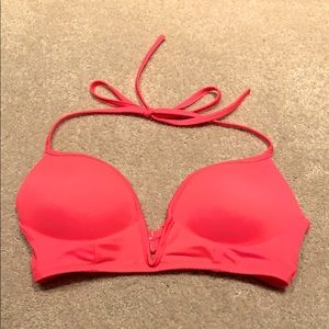 Pink swimsuit top